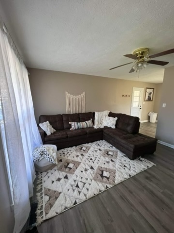 Living room with sectional sofa at 203 Scott Court